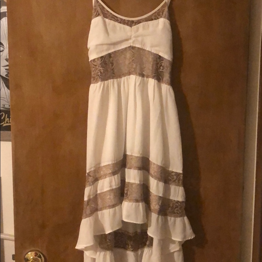 White and lace dress